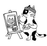 絵を描くみいちゃん